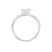 Bague Loriane Or Blanc Topaze Et Oxyde De Zirconium - Bagues solitaires Femme | Histoire d’Or