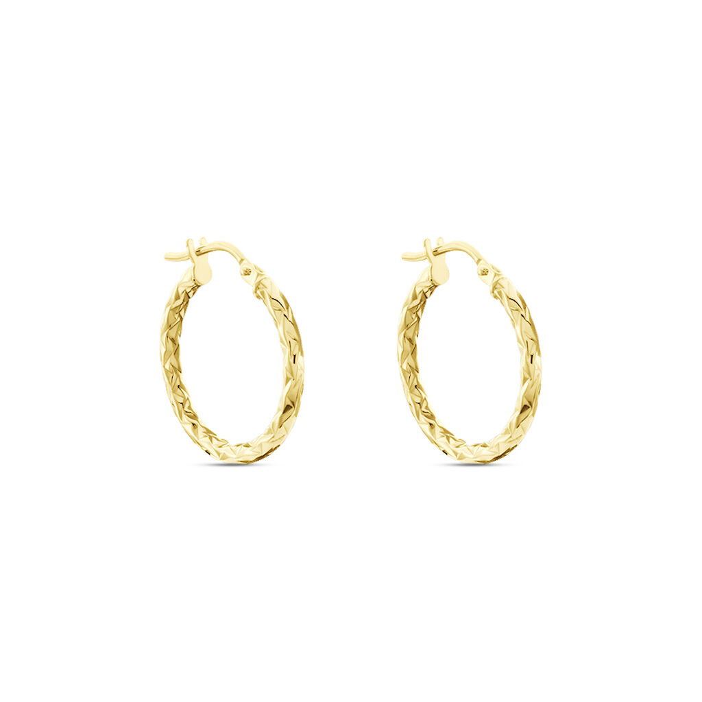 Créoles Cayla Or Jaune - Boucles d'oreilles créoles Femme | Histoire d’Or