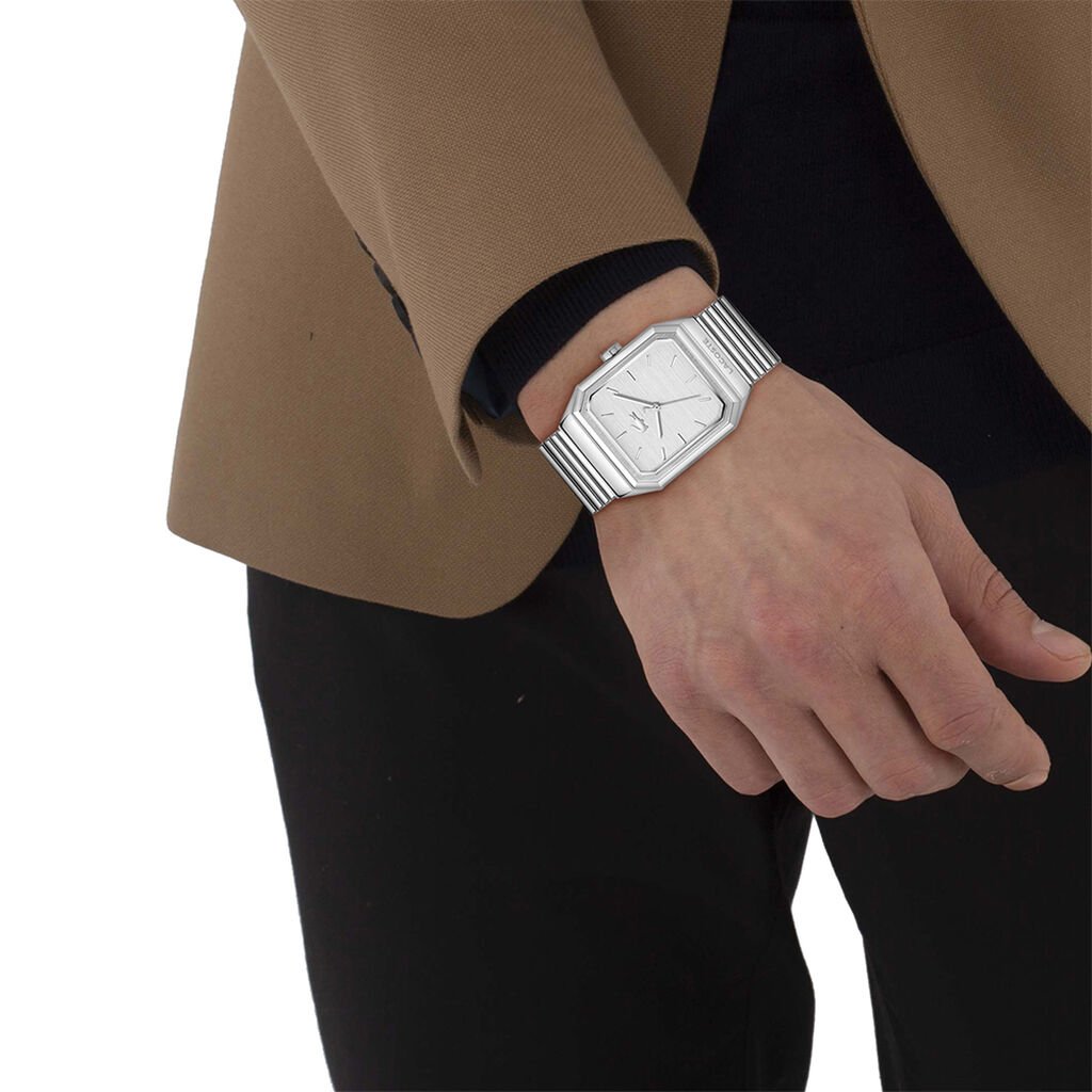 Montre Lacoste Rene Argent&eacute; - Montres Homme | Histoire d&rsquo;Or