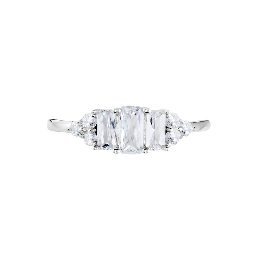 Bague Aranka Argent Blanc Oxyde De Zirconium - Bagues avec pierre Femme | Histoire d’Or