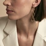 Boucles D'oreilles Pendantes Lina Acier Dor&eacute; - Boucles d'oreilles fantaisie Femme | Histoire d&rsquo;Or
