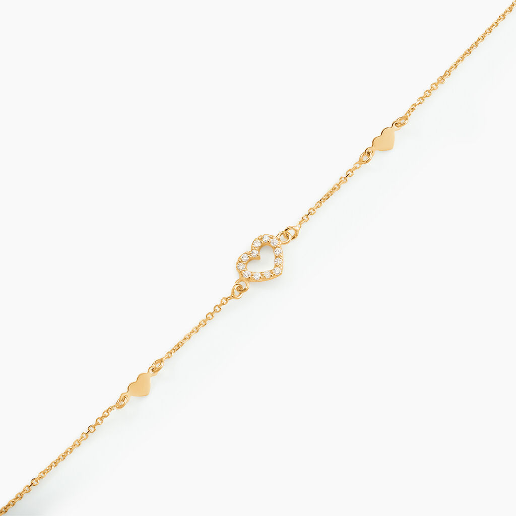 Bracelet Oleanne Or Jaune Oxyde De Zirconium - F&ecirc;te des m&egrave;res Femme | Histoire d&rsquo;Or