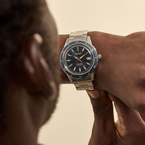 Montre Seiko Presage Bleu Foncé - Montres Homme | Histoire d’Or