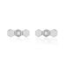 Boucles D'oreilles Puces Onaissa Argent Blanc Oxyde De Zirconium - Boucles d'oreilles fantaisie Femme | Histoire d’Or