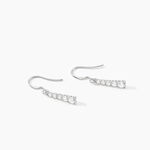 Boucles D'oreilles Pendantes Argent Blanc Henriet Oxyde De Zirconium - Boucles d'oreilles fantaisie Femme | Histoire d&rsquo;Or