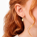 Boucles D'oreilles Pendantes France-marie Coeur Or Jaune - Boucles d'oreilles pendantes Enfant | Histoire d&rsquo;Or