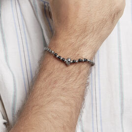 Bracelet Acier Gris Antonien - Bracelets fantaisie Homme | Histoire d’Or