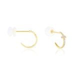 Cr&eacute;oles Like A Virgin Or Jaune Oxyde De Zirconium - Boucles d'oreilles cr&eacute;oles Femme | Histoire d&rsquo;Or