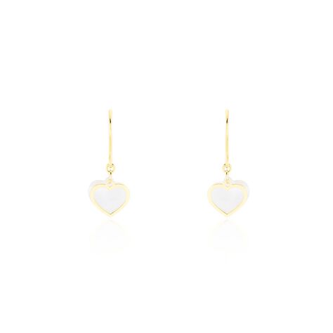Boucles D'oreilles Pendantes Naïade Or Jaune Nacre - Boucles d'oreilles pendantes Femme | Histoire d’Or
