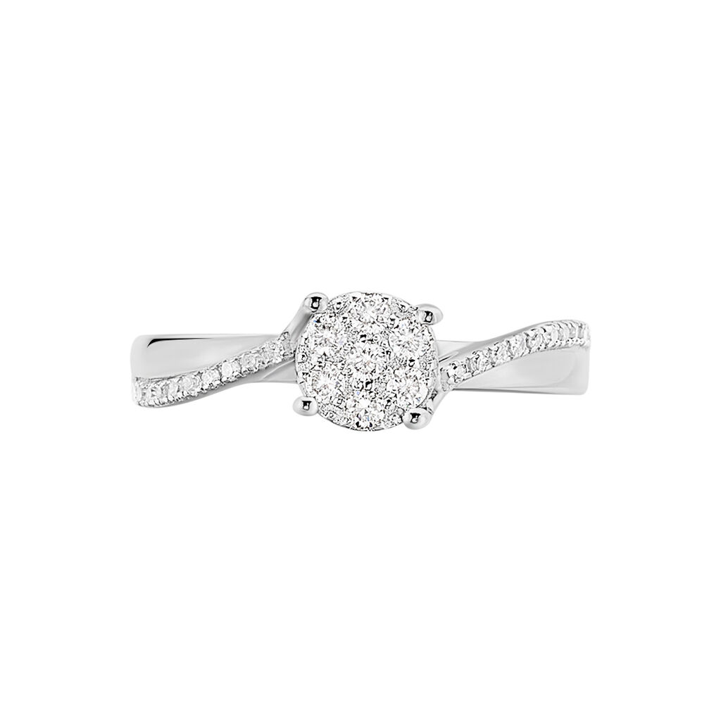 Bague Hebe Or Blanc Diamant - Bagues avec pierre Femme | Histoire d’Or