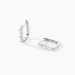 Cr&eacute;oles Eclat d'Aurore Argent Blanc Oxyde De Zirconium - Boucles d'oreilles cr&eacute;oles Femme | Histoire d&rsquo;Or