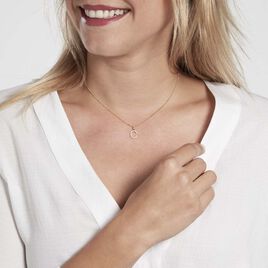 Pendentif Klementine Or Jaune Oxyde De Zirconium - Pendentifs Femme | Histoire d’Or