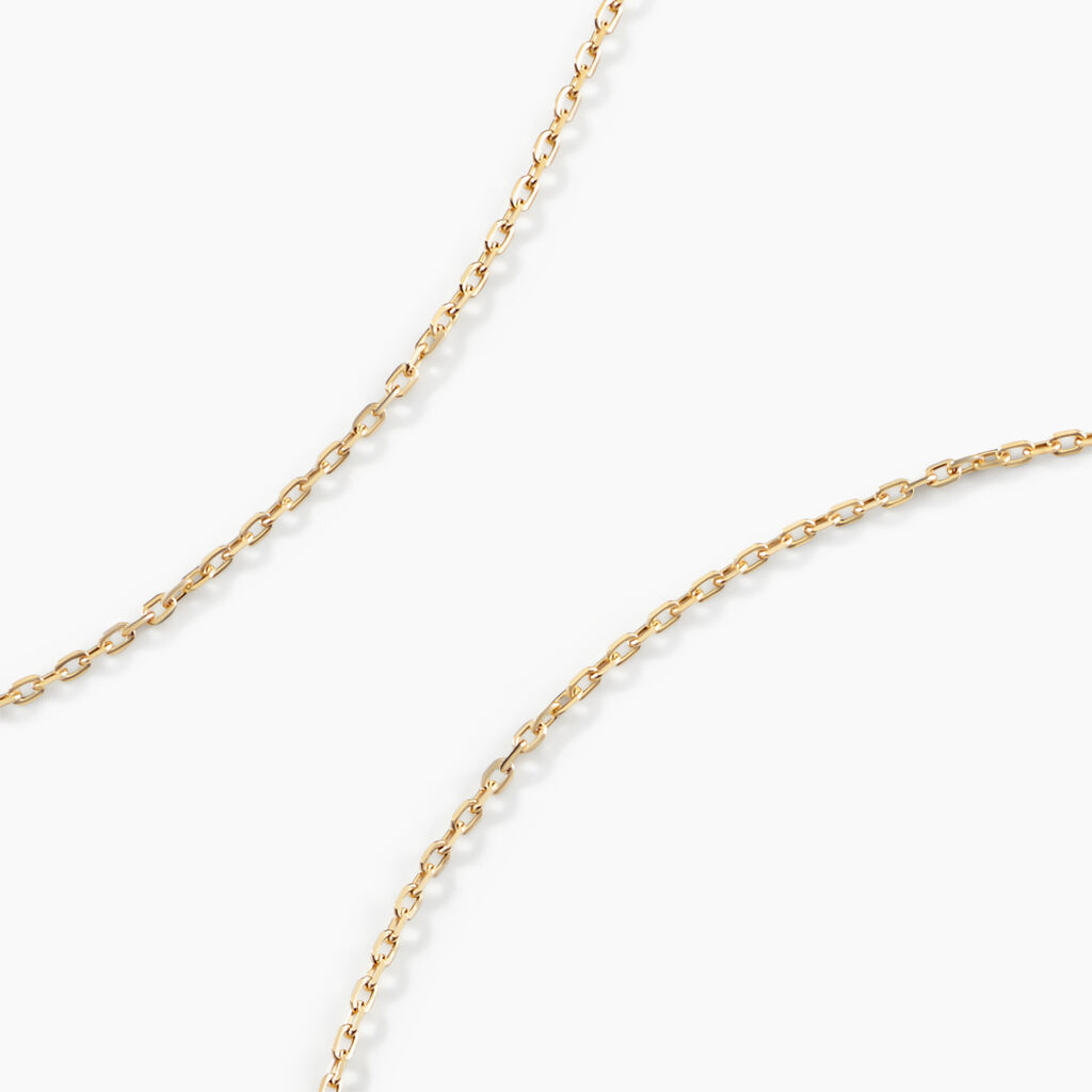 Chaîne Igoa Maille Forçat Diamantee Or Jaune - Chaines Femme | Histoire d’Or