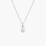 Collier Silvette Argent Blanc Oxyde De Zirconium - Colliers fantaisie Femme | Histoire d&rsquo;Or