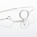 Bracelet Jonc Marie-capucine Argent Blanc - Bracelets joncs Femme | Histoire d&rsquo;Or