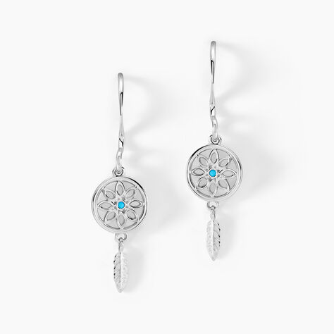 Cr&eacute;oles Islene Argent Blanc Oxyde De Zirconium - Boucles d'oreilles cr&eacute;oles Femme | Histoire d&rsquo;Or