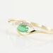 Bague Emotion Or Jaune Emeraude Diamant - Bagues avec pierre Femme | Histoire d’Or