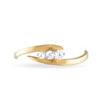 Bague Amandina Or Jaune Oxyde De Zirconium - Bagues solitaires Femme | Histoire d&rsquo;Or