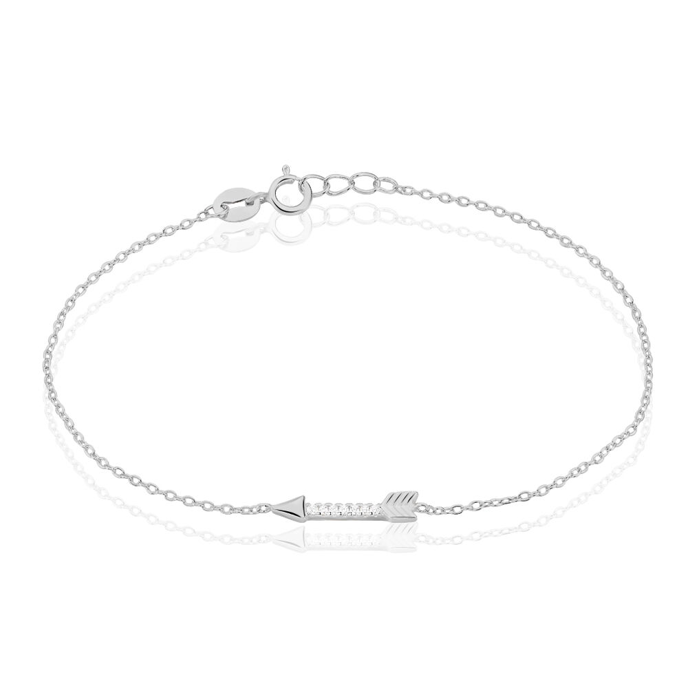 Bracelet fin flèche Fossil en rose | Galeries Lafayette