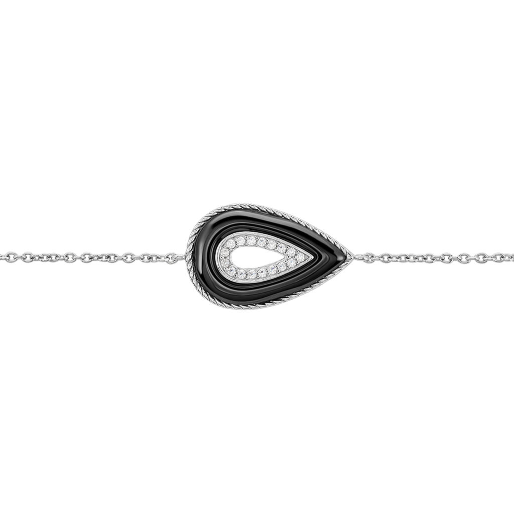 Bracelet Boyce Argent Blanc Céramique Oxyde De Zirconium - Bracelets Femme | Histoire d’Or