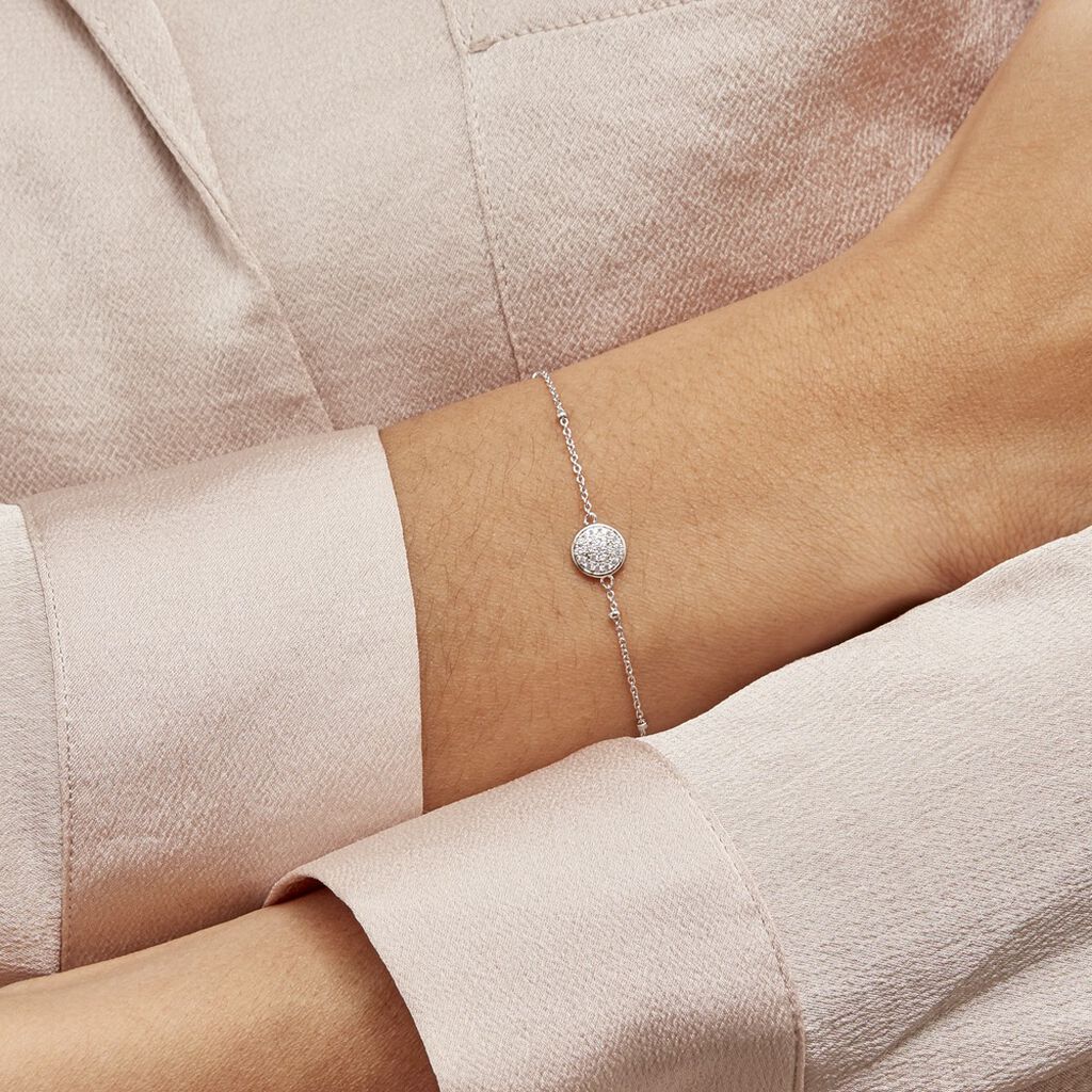 Bracelet Pascalin Argent Blanc Oxyde De Zirconium - Bracelets fantaisie Femme | Histoire d’Or