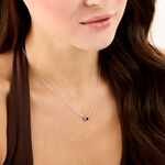 Collier Liz Argent Blanc Pierre De Synthese Oxyde De Zirconium - Colliers fantaisie Femme | Histoire d&rsquo;Or