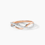 Bague Batista Or Bicolore Diamant - Bagues avec pierre Femme | Histoire d&rsquo;Or