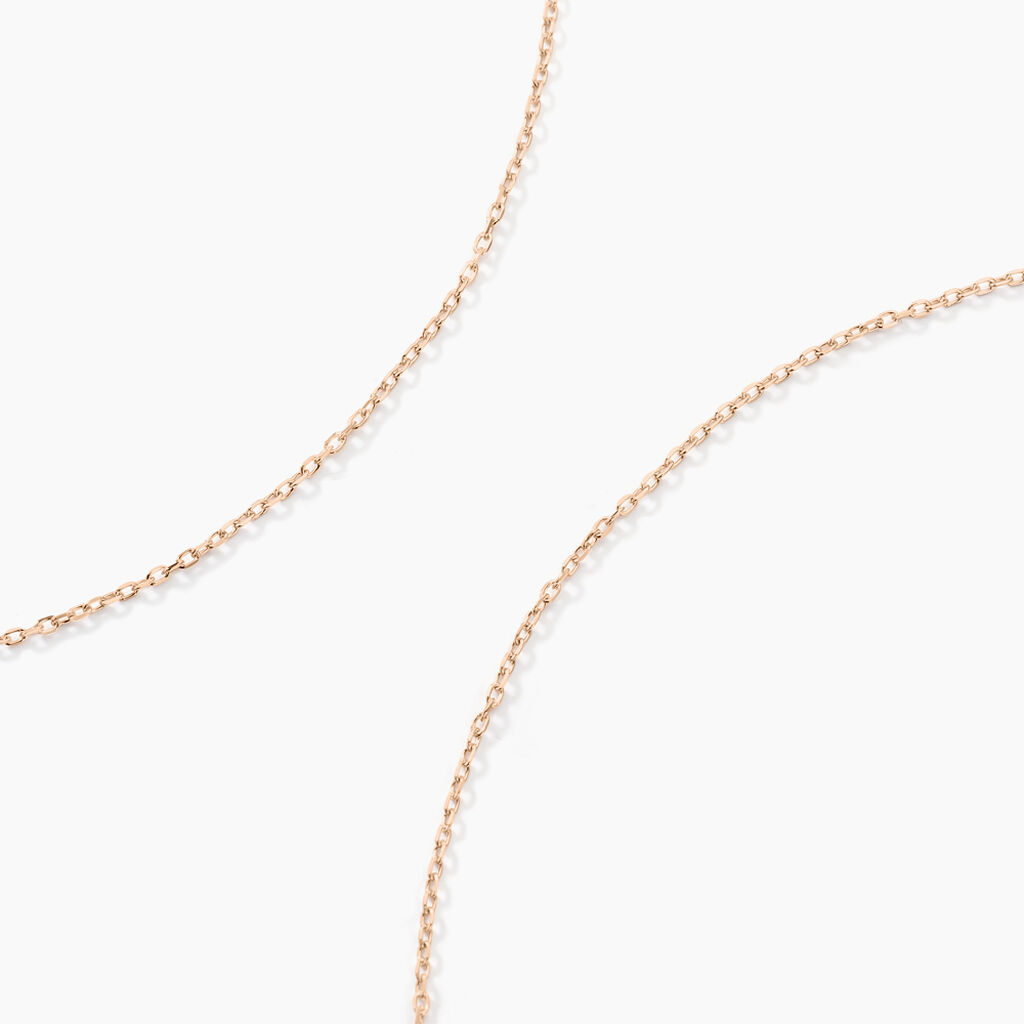 Chaîne Igoa Maille Forçat Diamantee Or Rose - Chaines Femme | Histoire d’Or