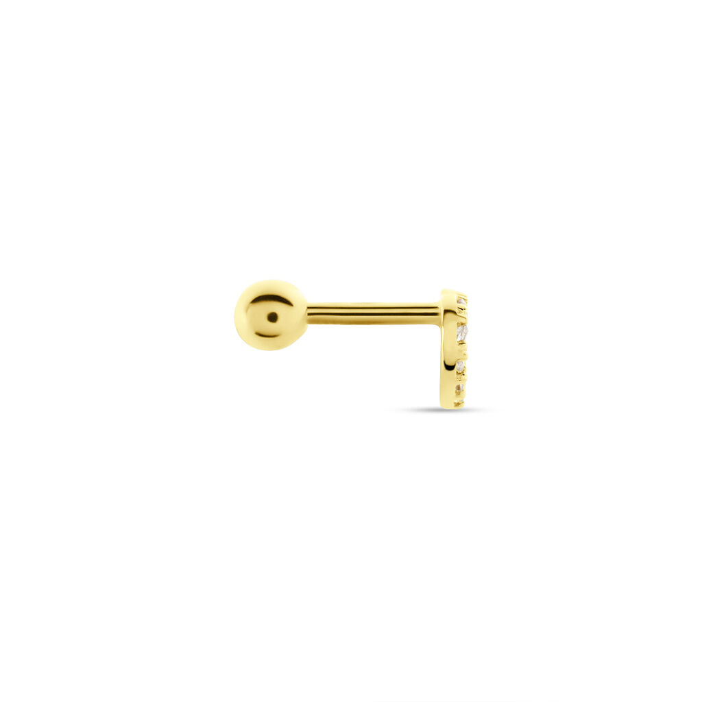 Piercing D'oreille Or Jaune Alchemille Oxydes De Zirconium - Ear cuffs Femme | Histoire d’Or