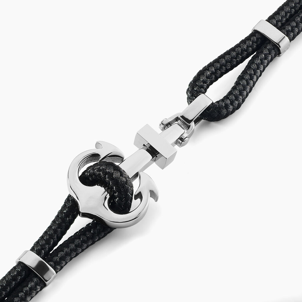 Bracelet Analya Acier Blanc - Bracelets cordon Homme | Histoire d’Or
