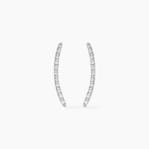 Bijoux D'oreilles Eleana Or Blanc Oxyde De Zirconium - Ear cuffs Femme | Histoire d’Or