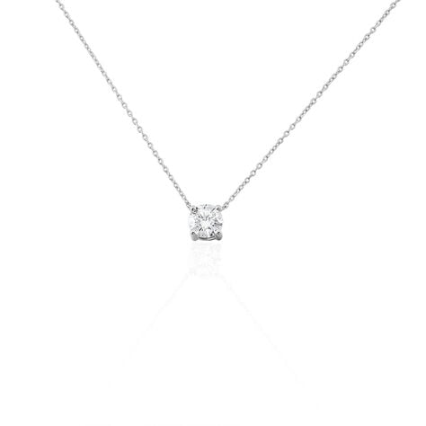Collier Collection Aphrodite Or Blanc Diamant Synthetique - Colliers Femme | Histoire d’Or