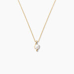 Collier Grazilla Argent Dor&eacute; A L'Or 750/1000 Perle De Culture Oxyde De Zirconium - Colliers Femme | Histoire d&rsquo;Or