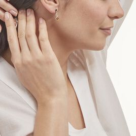 Boucles D'oreilles Argent Blanc Rosalie Ambres - Boucles d'oreilles fantaisie Femme | Histoire d’Or