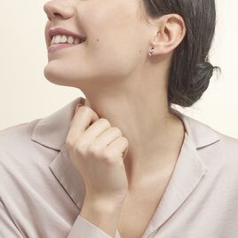 Boucles D'oreilles Pendantes Gaya Argent Blanc Oxyde De Zirconium - Boucles d'oreilles fantaisie Femme | Histoire d’Or