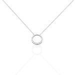 Collier Ela&iuml;s Argent Blanc Oxyde De Zirconium - Colliers fantaisie Femme | Histoire d&rsquo;Or
