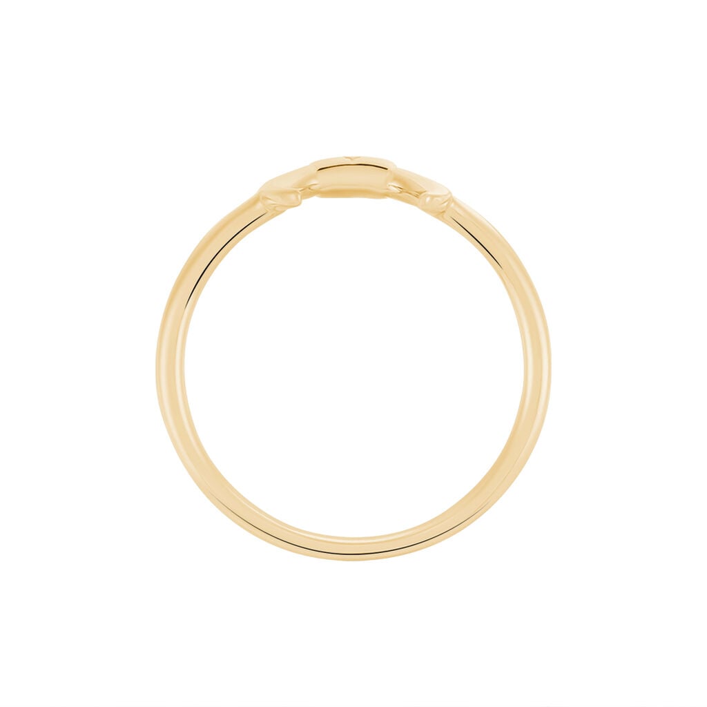 Bague Ginia Plaque Or Jaune - Bagues fantaisie Femme | Histoire d&rsquo;Or