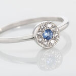 Bague Argent Blanc Auxana Oxyde De Zirconium - Bagues solitaires Femme | Histoire d&rsquo;Or
