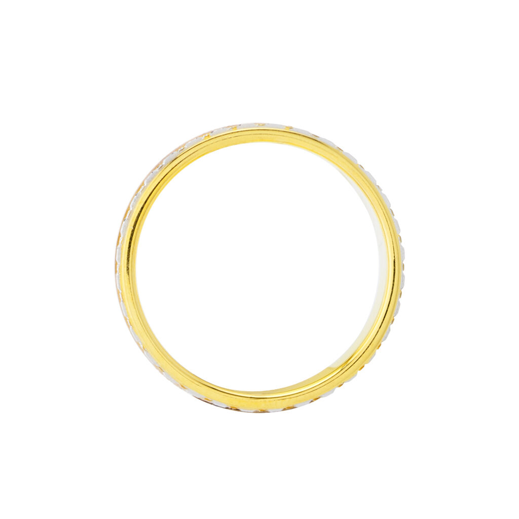 Alliance Triade Ruban Plat Or Tricolore - Alliances Unisex | Histoire d&rsquo;Or