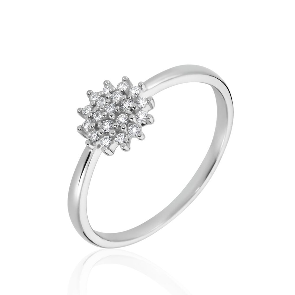 Bague Platine Alden Diamants - Bagues avec pierre Femme | Histoire d&rsquo;Or