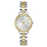 Montre Guess Heartless Blanc - Id&eacute;es cadeaux Femme | Histoire d&rsquo;Or