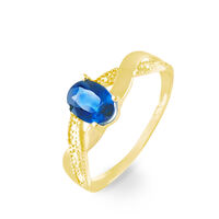Bague Candice Or Jaune Topaze