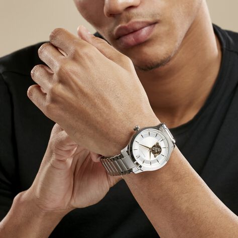 Montre Pierre Lannier Fleuret Argenté - Montres Homme | Histoire d’Or