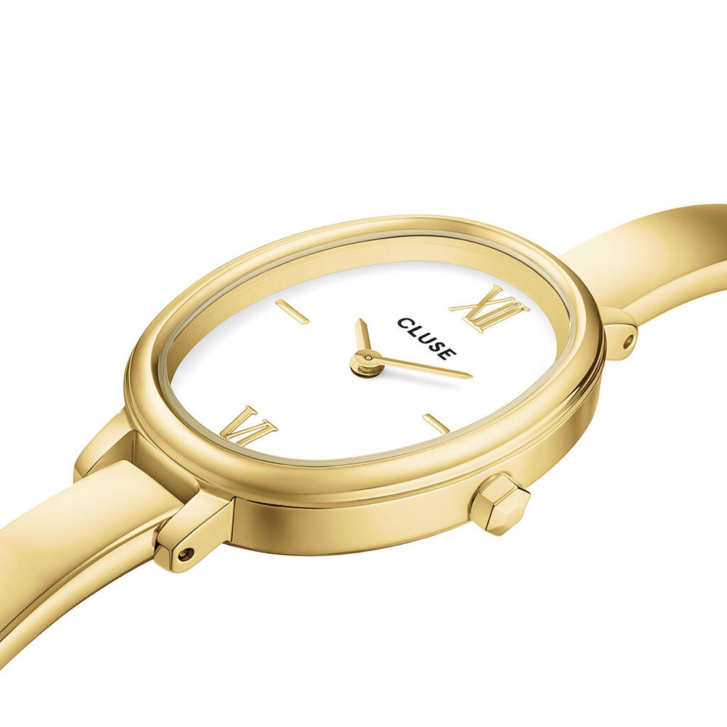 Coffret De Montre Cluse L'Ovale Blanc - Montres Coffrets Femme | Histoire d&rsquo;Or