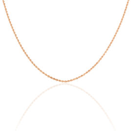 Collier Jerry Maille Corde Or Rose - Chaines Femme | Histoire d’Or