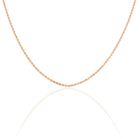 Collier Jerry Maille Corde Or Rose - Chaines Femme | Histoire d’Or