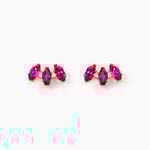 Boucles D'oreilles Puces Euclid Or Jaune Oxyde De Zirconium - Clous d'oreilles Femme | Histoire d&rsquo;Or