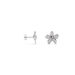 Boucles D'oreilles Puces Argent Blanc Catherine Oxydes De Zirconium - Boucles d'oreilles fantaisie Femme | Histoire d’Or