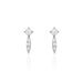 Boucles D'oreilles Puces Bormana Argent Blanc Oxyde De Zirconium
