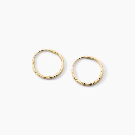 Cr&eacute;oles Valerina Or Jaune - Boucles d'oreilles cr&eacute;oles Famille | Histoire d&rsquo;Or